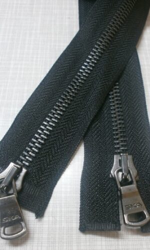 Cerniera lampo 5 mm metallo divisibile doppio cursore