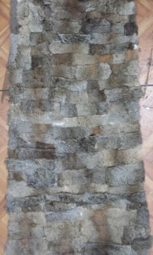 Manto di pelliccia lapin coyote