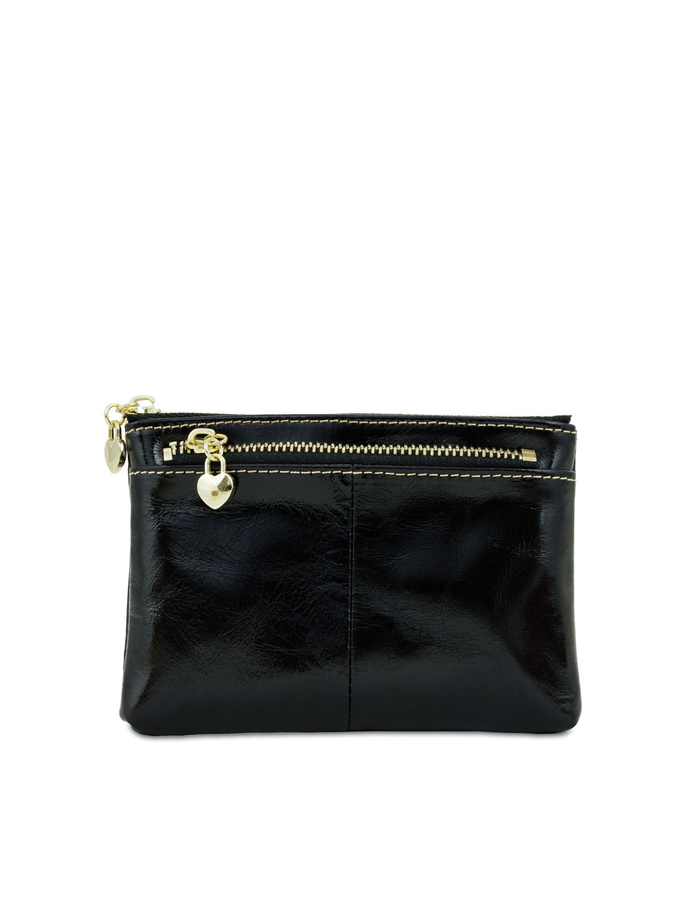 Portafoglio in pelle con zip