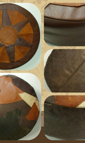 POUF personalizzato in vera pelle