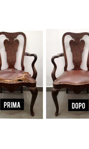 Rivestimento sedia in pelle